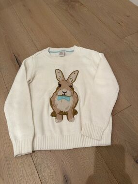 Gymboree kids crew neck bunny sweater size 6